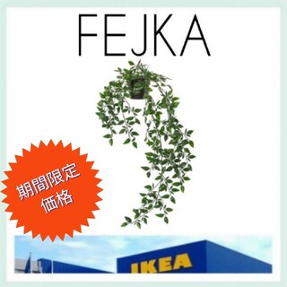イケア(IKEA)の新品未使用【IKEA】FEJKA 人工観葉植物 吊り下げ型＊おまけ付き＊(置物)