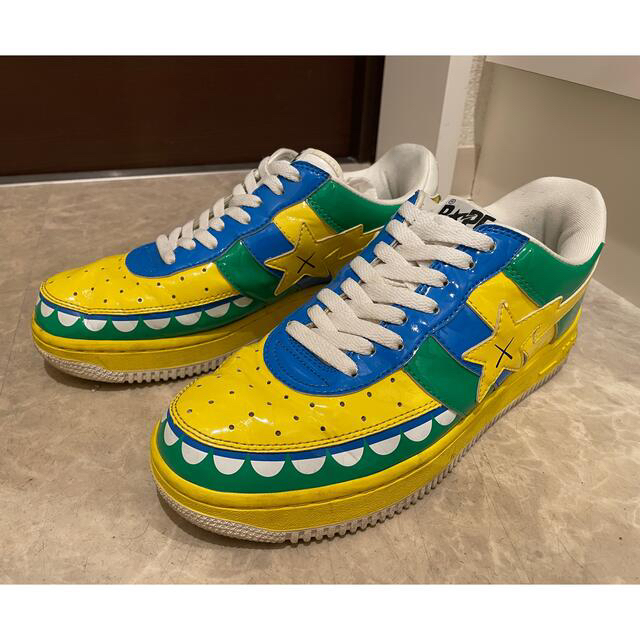 【プレミア】BAPE STA × kaws 国旗 ブラジルカラー激レアスニーカー | フリマアプリ ラクマ