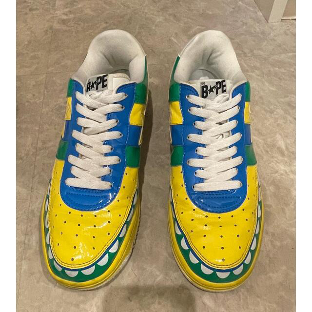 【プレミア】BAPE STA × kaws 国旗 ブラジルカラー激レアスニーカー