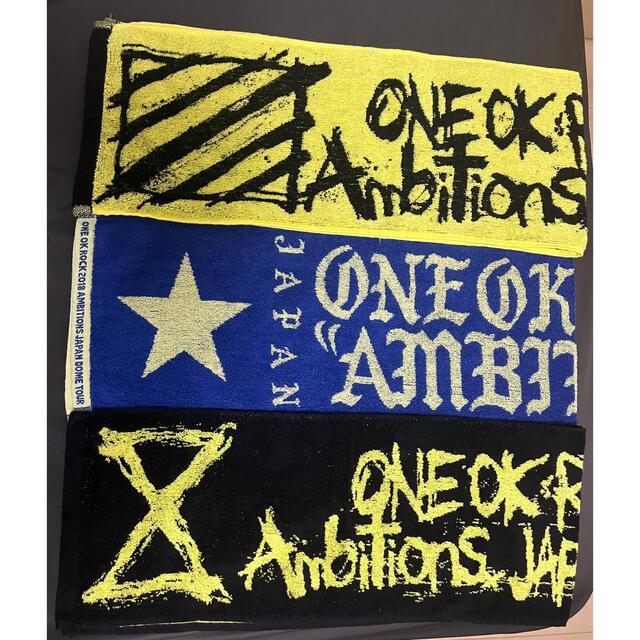 ONE OK ROCK(ワンオクロック)のONE OK ROCK フェイスタオル エンタメ/ホビーのタレントグッズ(ミュージシャン)の商品写真