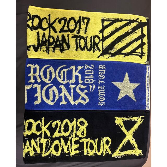 ONE OK ROCK(ワンオクロック)のONE OK ROCK フェイスタオル エンタメ/ホビーのタレントグッズ(ミュージシャン)の商品写真