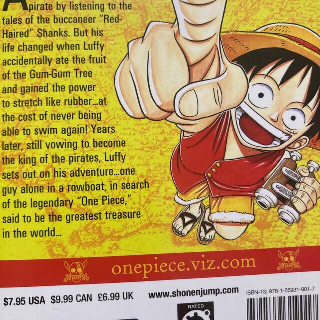 ONE PIECE #01(P) 英語版 ワンピース 一巻の通販 by katto's ONE PIECE #01(P) 英語版 ワンピース 一巻の通販 by katto's