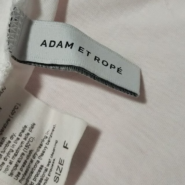 Adam et Rope'(アダムエロぺ)のアダムエロペフェム 強撚糸 コットンクルーネックフレンチTEE レディースのトップス(Tシャツ(半袖/袖なし))の商品写真