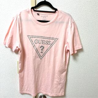 ゲス(GUESS)のguess Lサイズ　ゲス　半袖　Tシャツ　ピンク　ロゴ　トップス(Tシャツ(半袖/袖なし))