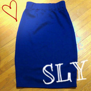 スライ(SLY)のSLY♡スウェットタイトスカート(ひざ丈スカート)