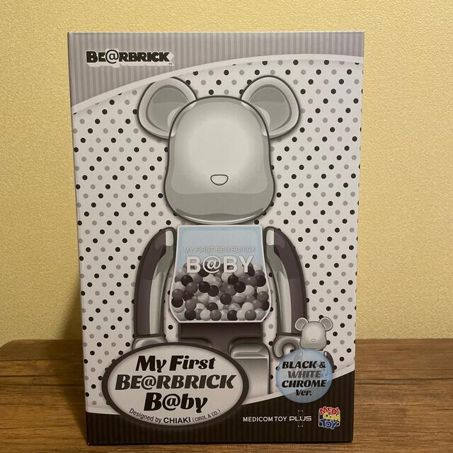 ハンドメイドBE@RBRICK B@BY BLACK & WHITE CHROME