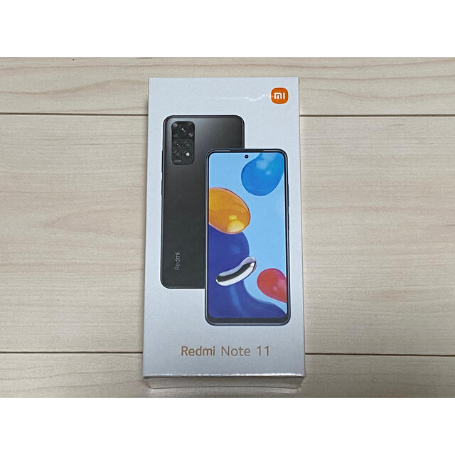 スマートフォン本体【新品未開封】Xiaomi Redmi Note11 Graphite Gray