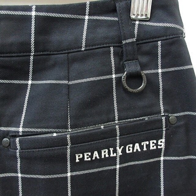 パーリーゲイツ PEARLY GATES ゴルフ スカート プリーツ 紺 白 0 6