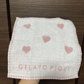 ジェラートピケ(gelato pique)のジェラートピケ　ハンドタオル　ピンク(ハンカチ)