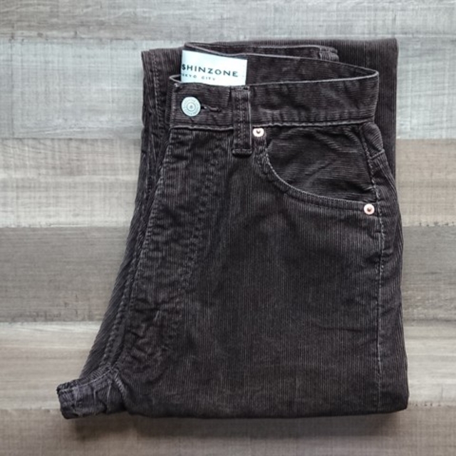 《完売》shinzone ハイウエストコーデュロイパンツ シンゾーン 34 2