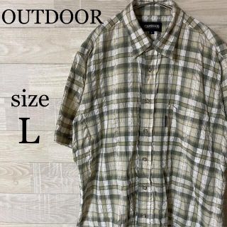 アウトドア(OUTDOOR)のOUTDOOR  アウトドア　メンズ　半袖　シャツ　L(Tシャツ/カットソー(半袖/袖なし))