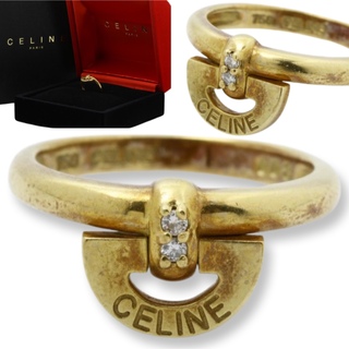 セリーヌ(celine)のCeline 750 YG 2Pダイヤモンド　9号(リング(指輪))