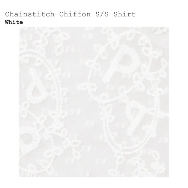 Supreme(シュプリーム)のChainstitch Chiffon S/S Shirt メンズのトップス(シャツ)の商品写真