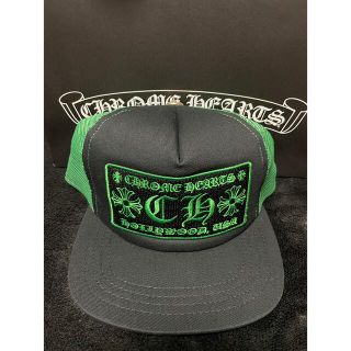 クロムハーツ(Chrome Hearts)のクロムハーツ トラッカーキャップ グリーン ブラック ラッピング済み(キャップ)