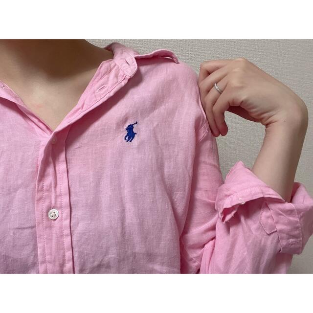 ラルフローレン リネンシャツ 桜ピンク dumortr.com