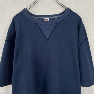 バーンズアウトフィッターズ(Barns OUTFITTERS)の【美品】バーンズ/BARNS Tシャツ　両V ヘビーオンス　クルーネック　丸胴(Tシャツ/カットソー(半袖/袖なし))