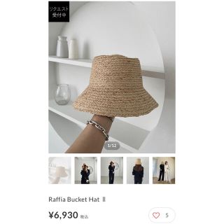 アリシアスタン(ALEXIA STAM)のAdmance Bucket hat Ⅱ バケットハット　ラフィア　バケハ(ハット)