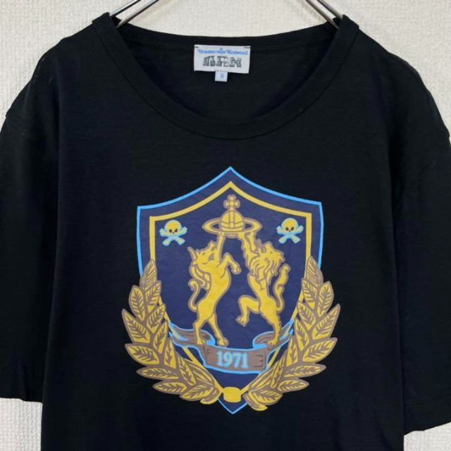 Vivienne Westwood(ヴィヴィアンウエストウッド)の【美品】ヴィヴィアンウエストウッド　Tシャツ　アングロフィリア　オーブ　プリント メンズのトップス(Tシャツ/カットソー(半袖/袖なし))の商品写真