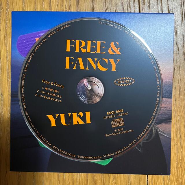 YUKI Free ＆ Fancy CD (初回限定盤 紙ジャケ仕様) エンタメ/ホビーのCD(ポップス/ロック(邦楽))の商品写真