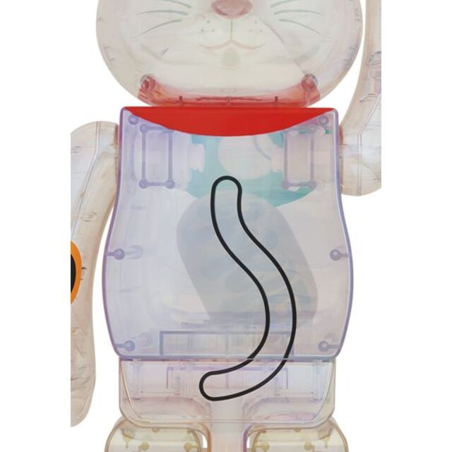 MEDICOM TOY(メディコムトイ)のBE@RBRICK 招き猫 透明メッキ 1000％ エンタメ/ホビーのフィギュア(その他)の商品写真