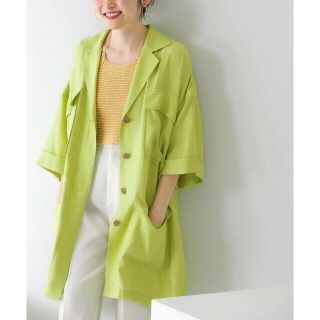 ケービーエフ(KBF)の【LIME GREEN】バックオープンBIGシャツ(シャツ/ブラウス(長袖/七分))