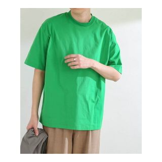 センスオブプレイスバイアーバンリサーチ(SENSE OF PLACE by URBAN RESEARCH)の【GREEN】スムースシルケットTシャツ(5分袖)(Tシャツ/カットソー(半袖/袖なし))