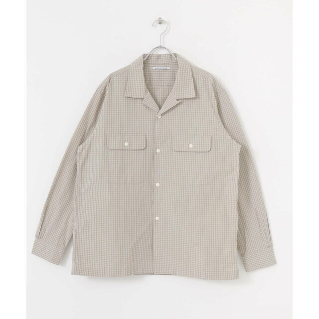 URBAN RESEARCH(アーバンリサーチ)の【BEIGE CH】WORK NOT WORK Checked Open collar Shirts メンズのトップス(シャツ)の商品写真