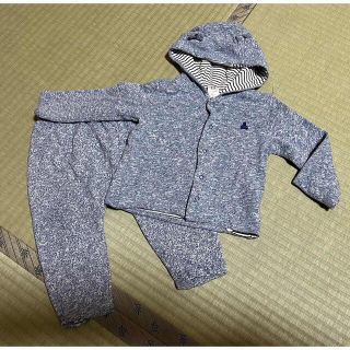 ベビーギャップ(babyGAP)のbaby GAP  ベビー6-18 パーカーとパンツ　ブラナンベアセットアップ(ジャケット/コート)