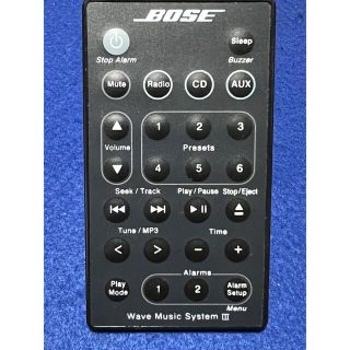 ボーズ(BOSE)のボース　BOSE Wave Music System Ⅲ リモコン送信機電池付き(その他)