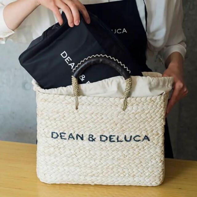 DEAN&DELUCA × ビームスクチュールコラボの保冷バッグ付きカゴバッグ