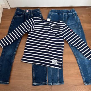 エドウィン(EDWIN)のデニムパンツ ジーンズ EDWIN 120 ラゲッドワークス 110 ボーダーT(パンツ/スパッツ)