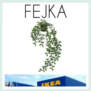 イケア(IKEA)の新品未使用【IKEA】FEJKA 人工観葉植物 吊り下げ型＊おまけ付き＊(置物)