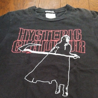 ヒステリックグラマー(HYSTERIC GLAMOUR)のHYSTERIC GLAMOUR　Tシャツ　フリー　黒(Tシャツ(半袖/袖なし))
