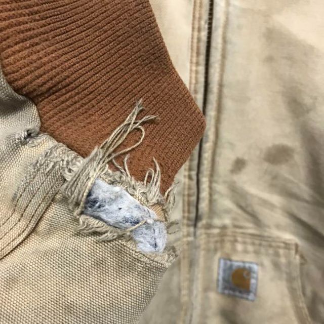 70【人気Lサイズ】カーハート☆ロゴタグ ダック地 アクティブジャケット