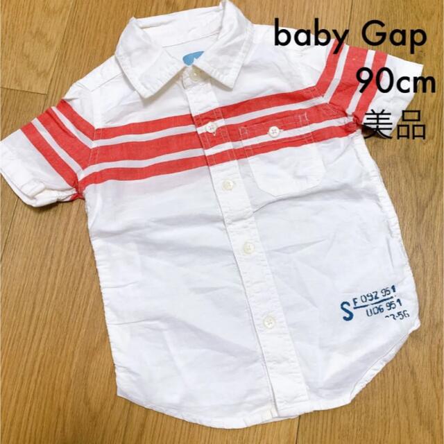 babyGAP(ベビーギャップ)のbaby Gap：半袖ブラウス 90cm 羽織り キッズ/ベビー/マタニティのキッズ服男の子用(90cm~)(ブラウス)の商品写真