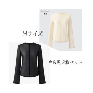 ユニクロ(UNIQLO)のmamekuro ユニクロ　シアートップス(カットソー(長袖/七分))