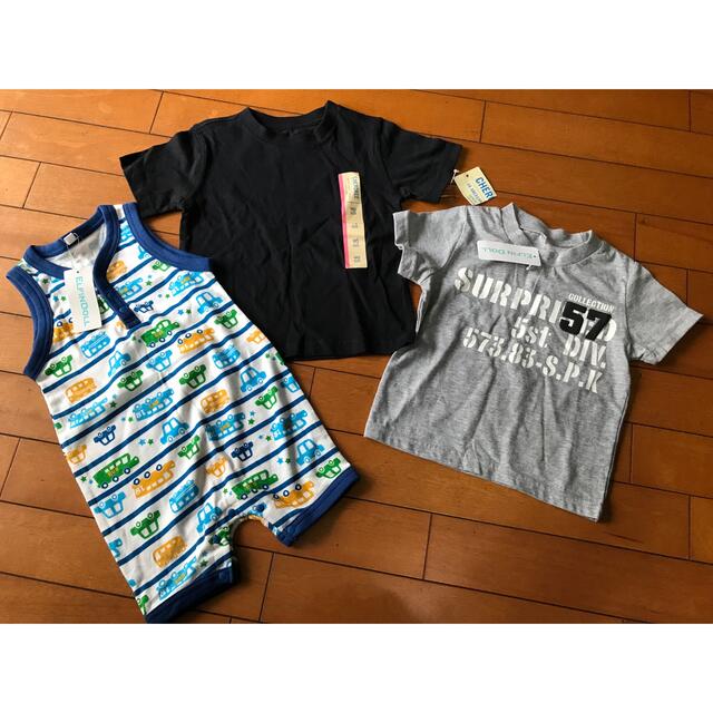 新品90.953枚セット⭐︎Tシャツ キッズ/ベビー/マタニティのキッズ服男の子用(90cm~)(Tシャツ/カットソー)の商品写真