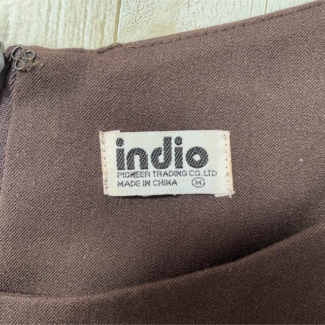 indio(インディオ)の【indio】ワンピース　レディースM ノースリーブ レディースのワンピース(ひざ丈ワンピース)の商品写真