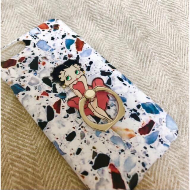 Disney(ディズニー)のベティちゃん スマホリング バンカーリング スマホ/家電/カメラのスマホアクセサリー(その他)の商品写真