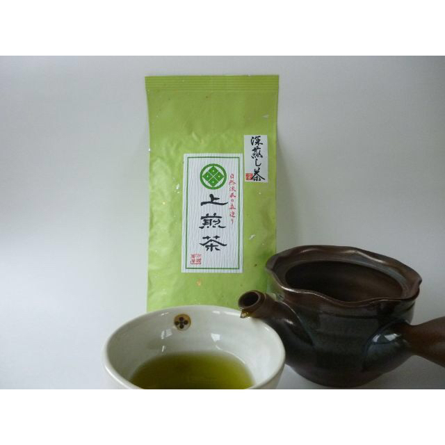 【2022 新茶】静岡（森町産）深蒸し煎茶【上煎茶】100ｇ×３本　ネコポス便 食品/飲料/酒の飲料(茶)の商品写真