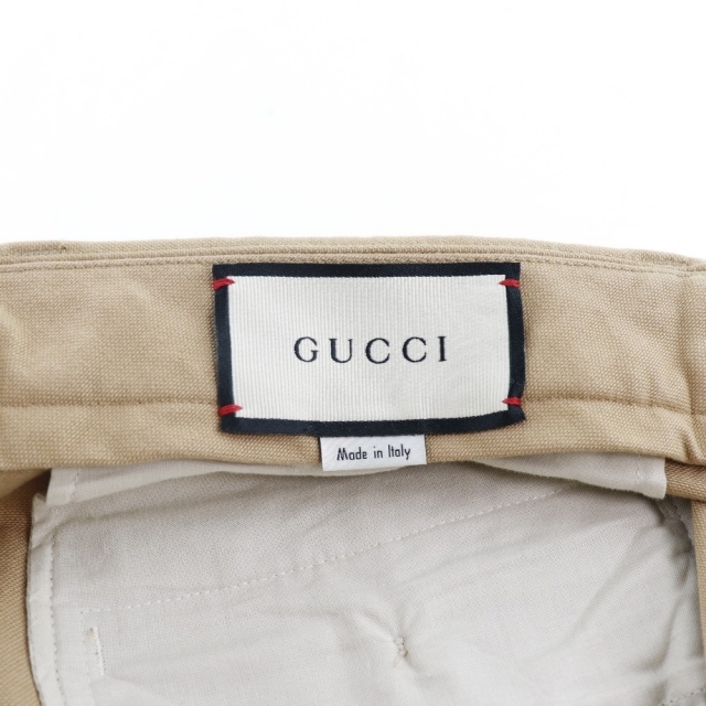 GUCCI】グッチ 627977 コットン ベージュ ユニセックス チノパンツ 新