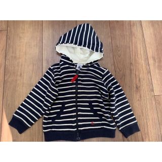 プチバトー(PETIT BATEAU)のプチバトー　パーカー　ボーダー(ジャケット/コート)