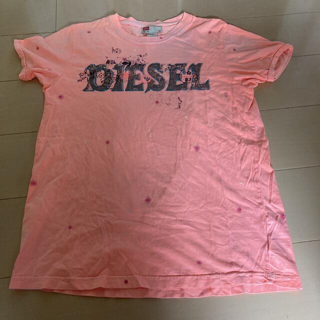 DIESEL(ディーゼル)のディーゼル　ピンクＴシャツ　ＸＸＬ キッズ/ベビー/マタニティのキッズ服男の子用(90cm~)(Tシャツ/カットソー)の商品写真