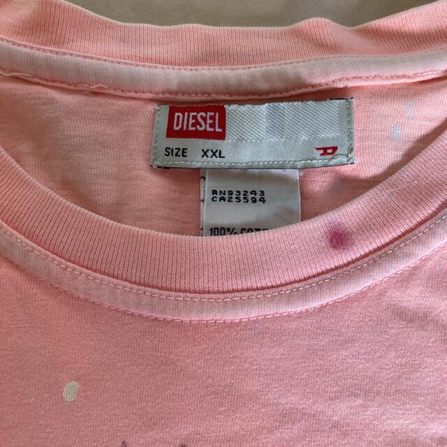 DIESEL(ディーゼル)のディーゼル　ピンクＴシャツ　ＸＸＬ キッズ/ベビー/マタニティのキッズ服男の子用(90cm~)(Tシャツ/カットソー)の商品写真