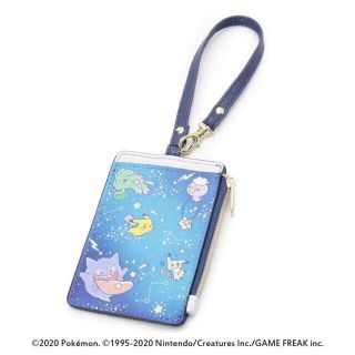 イッツデモ(ITS'DEMO)の☆★ポケモン★☆ パスケース イッツデモ ピカチュウ スターハント ネイビー(名刺入れ/定期入れ)