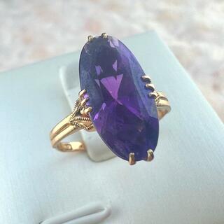 K18 紫色 リング(リング(指輪))