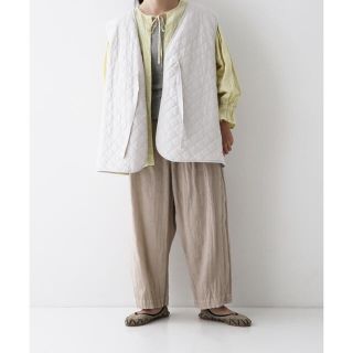 nest Robe - コットンラミー キルティングリバーシブルベストの通販
