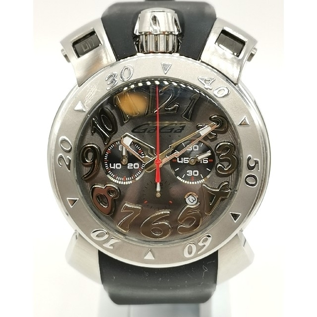 お気に入り GaGa MILANO - Gaga MILANO　ガガミラノ　8010-01　クォーツ　時計 腕時計(アナログ)