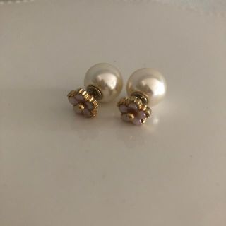 トッカ(TOCCA)のTOCCA トッカ お花 パール ピアス リバーシブル ゴールド さくらピンク(ピアス)