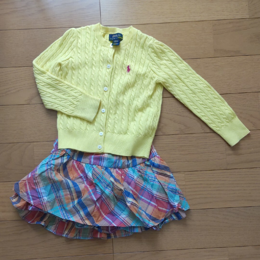 Ralph Lauren(ラルフローレン)のラルフローレン 二重フリルスカート 110 キッズ/ベビー/マタニティのキッズ服女の子用(90cm~)(スカート)の商品写真